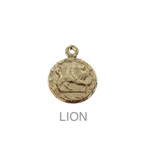 im-Breloque-astrologique-signe-du-zodiaque-Lion-13-mm-Plaque-Or-3-microns-x1