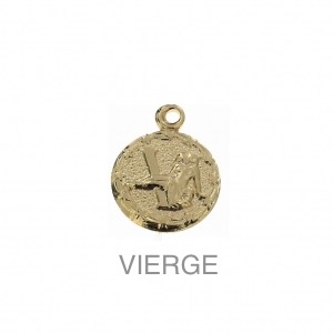 im-Breloque-astrologique-signe-du-zodiaque-Vierge-13-mm-Plaque-Or-3-microns-x1